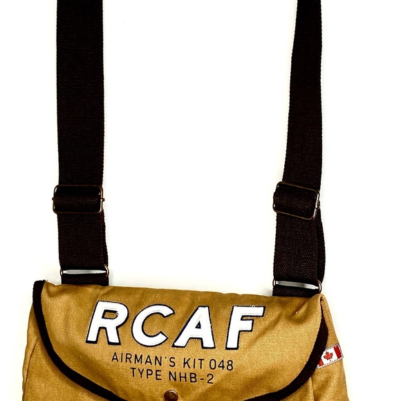 RCAF Tan Messenger Shoulder Bag - NEW - Royal Canadian Air Force - Picture 10 of 12